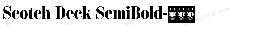 Scotch Deck SemiBold字体转换